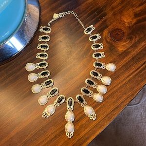 Black and white vintage Kendra Necklace